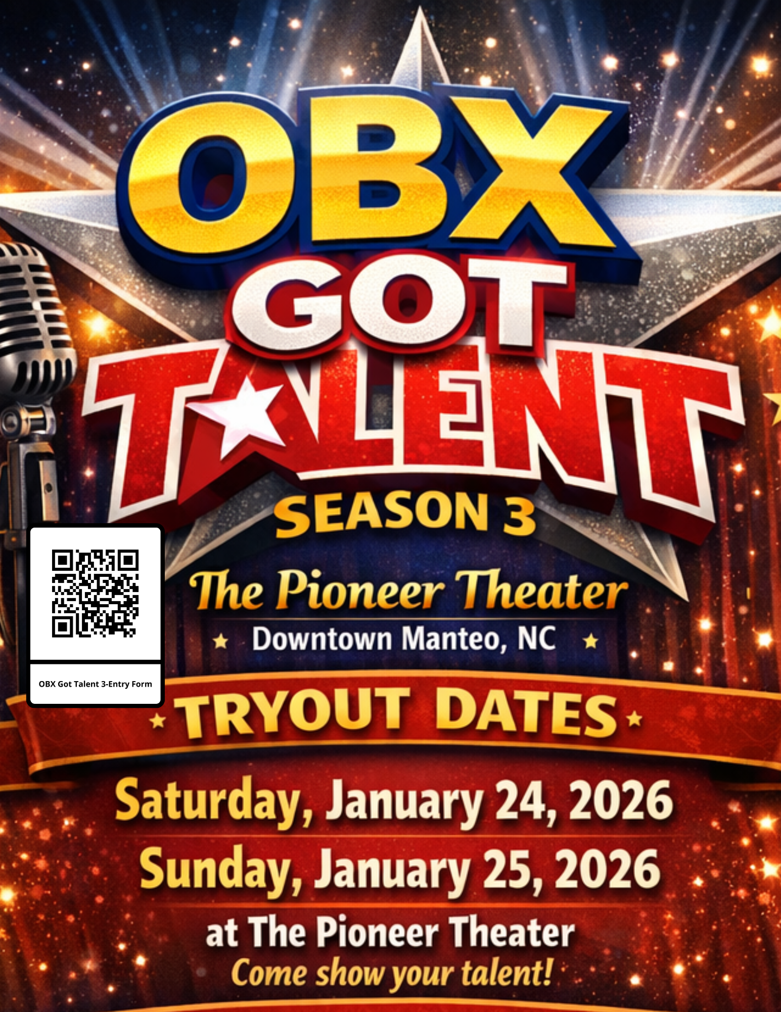 OBX Got Talent Tryout Form and Info