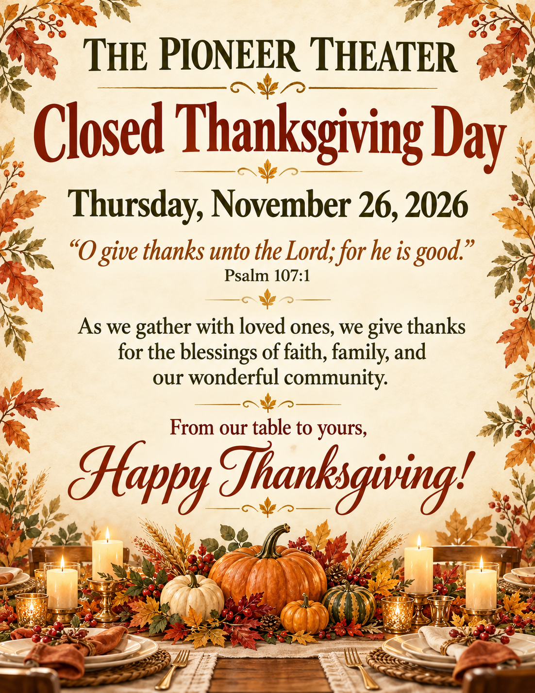 Happy Thanksgiving
